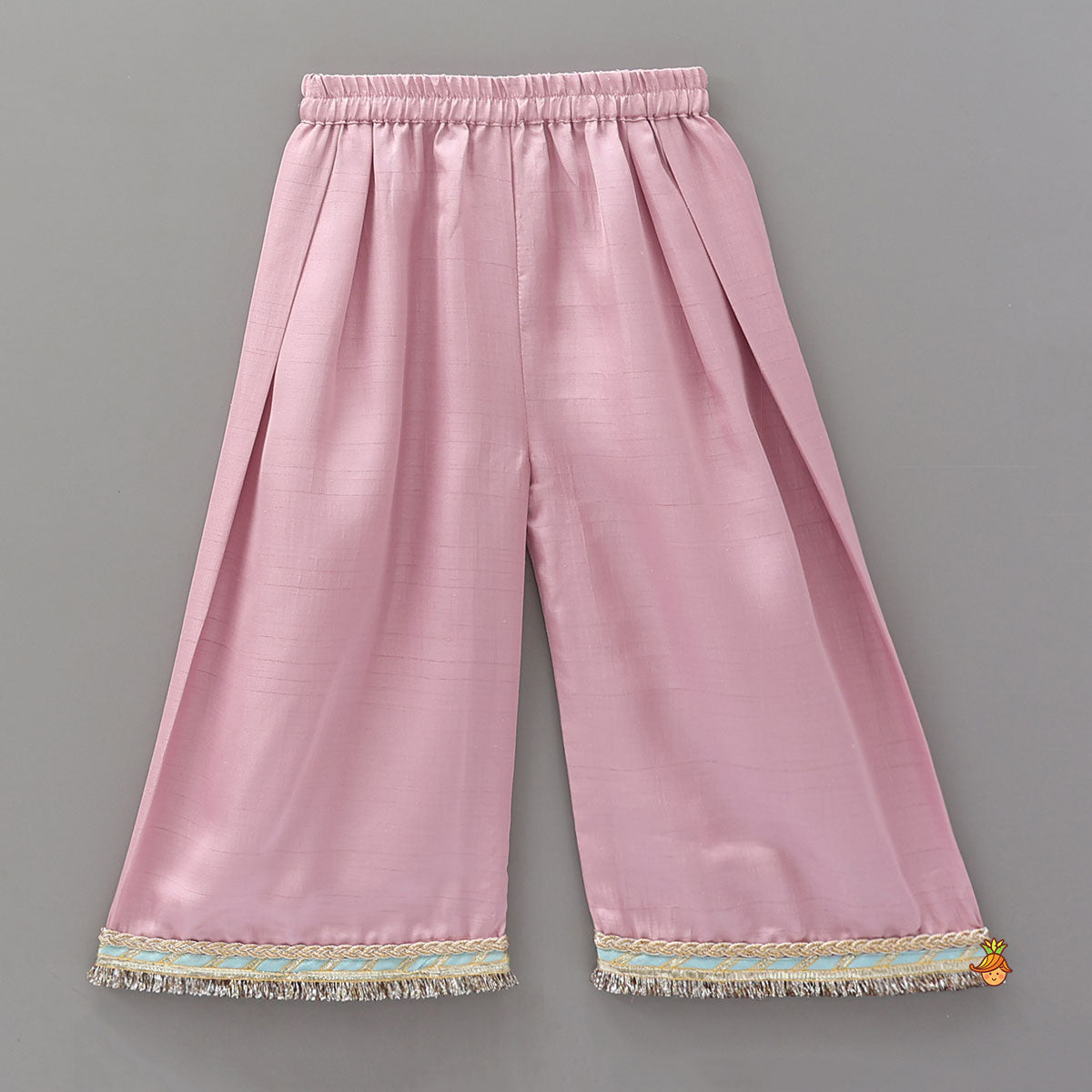Pre Order: Lace Detailed A-Line Kurta With Farshi Salwar