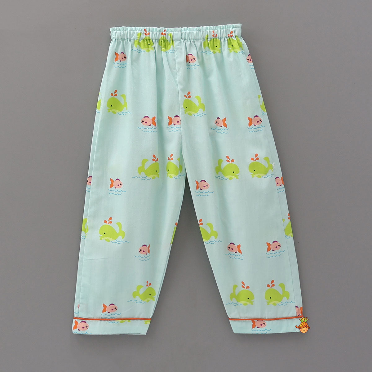 Pre Order: Ocean-Themed Printed Cotton Sleepwear