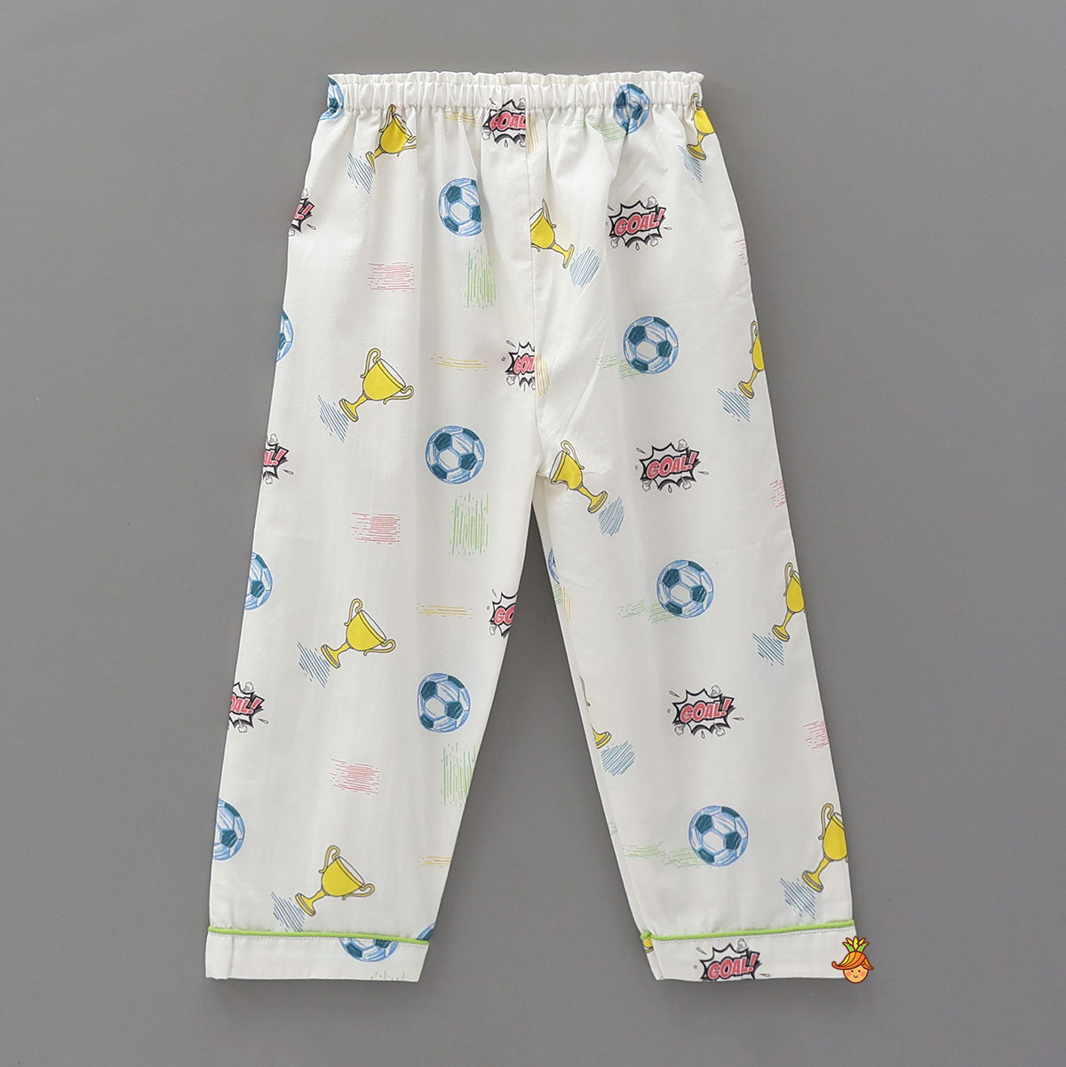 Pre Order: Sports-Themed Printed Cotton Sleepwear