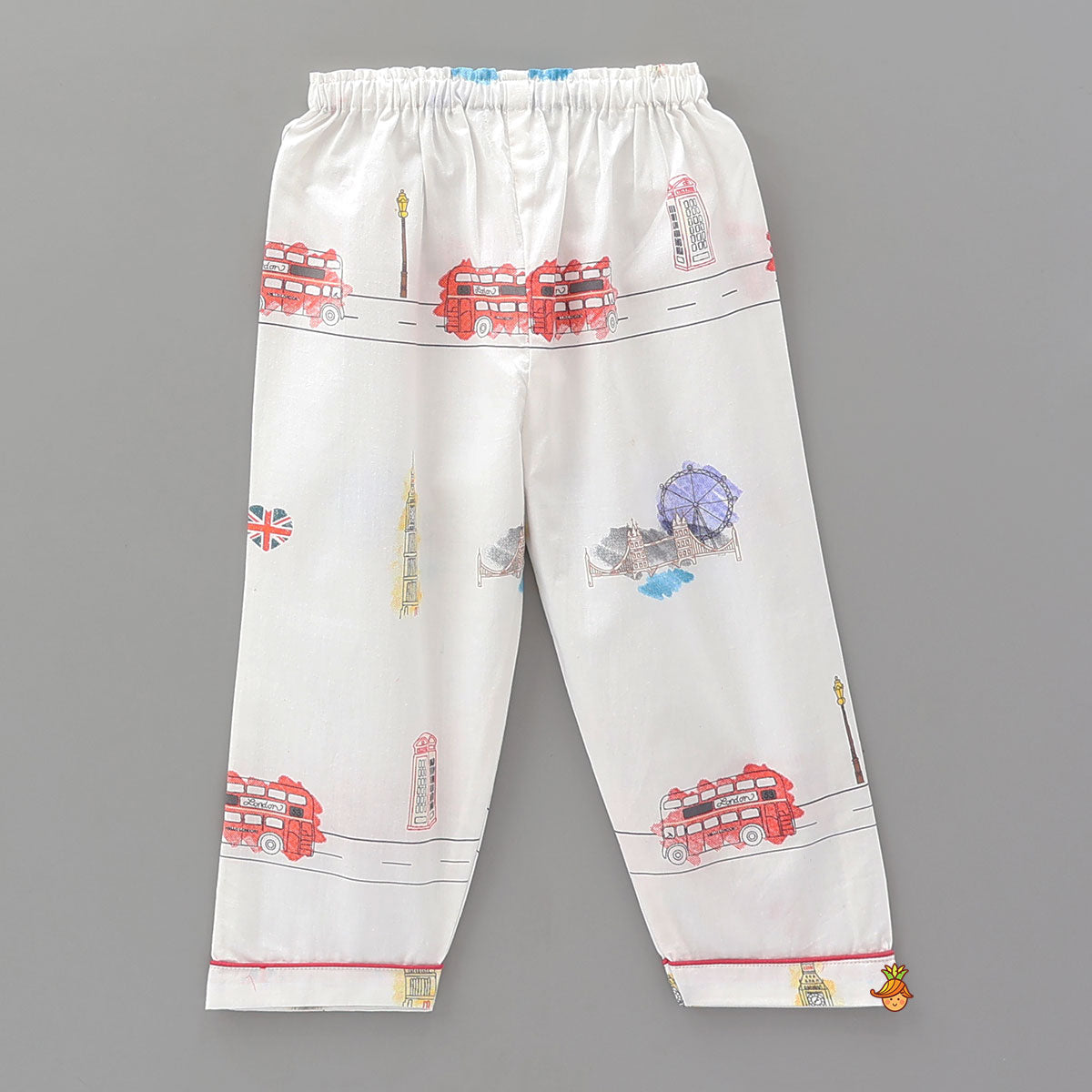 Pre Order: Travel-Themed Printed Cotton Sleepwear