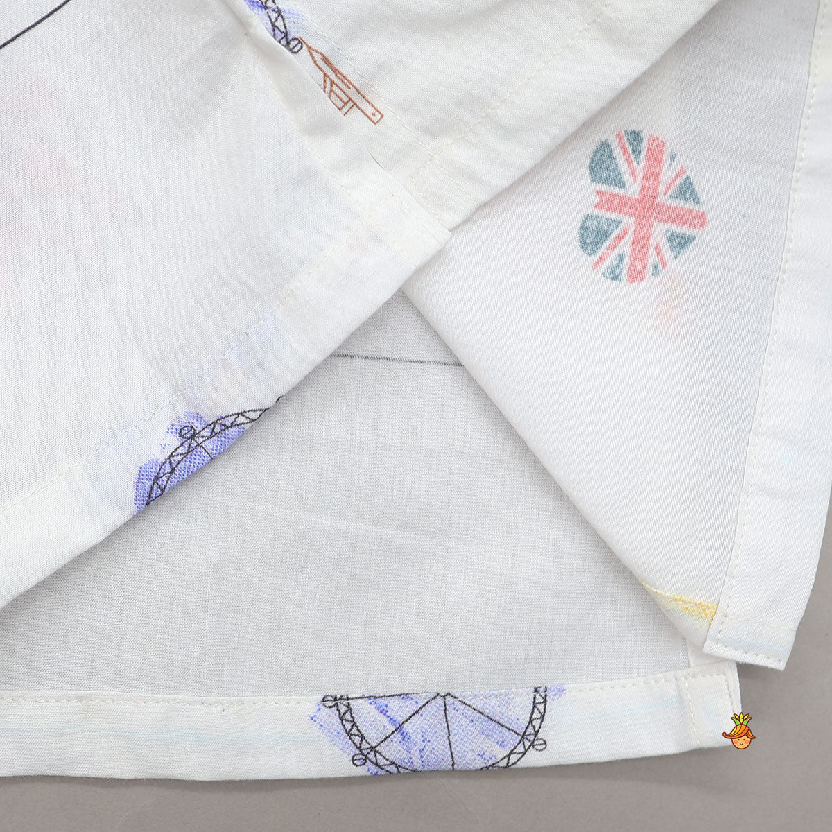 Pre Order: Travel-Themed Printed Cotton Sleepwear