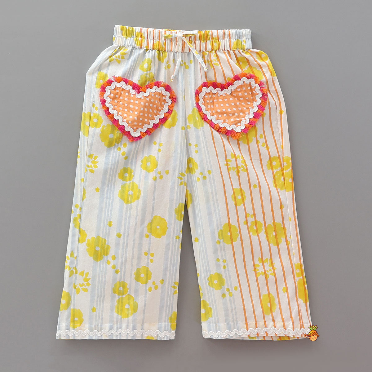 Pre Order: Hand Block Printed Cute Sleepwear With Tote, Scrunchie And Eye Mask