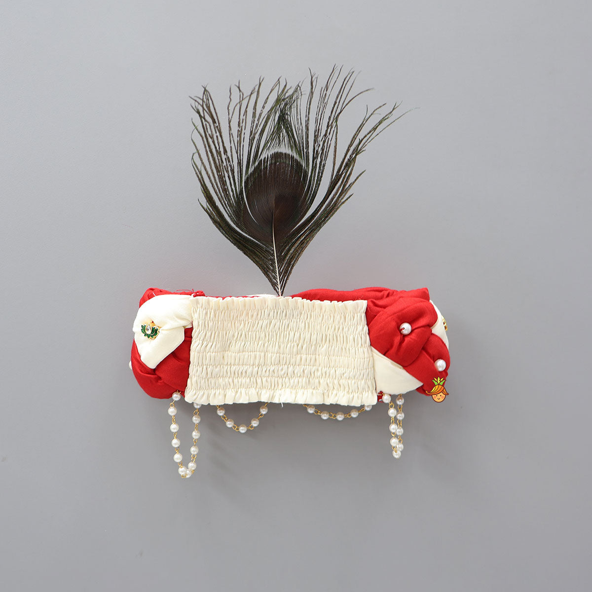 Braided Headband With Detachable Mor Pankh