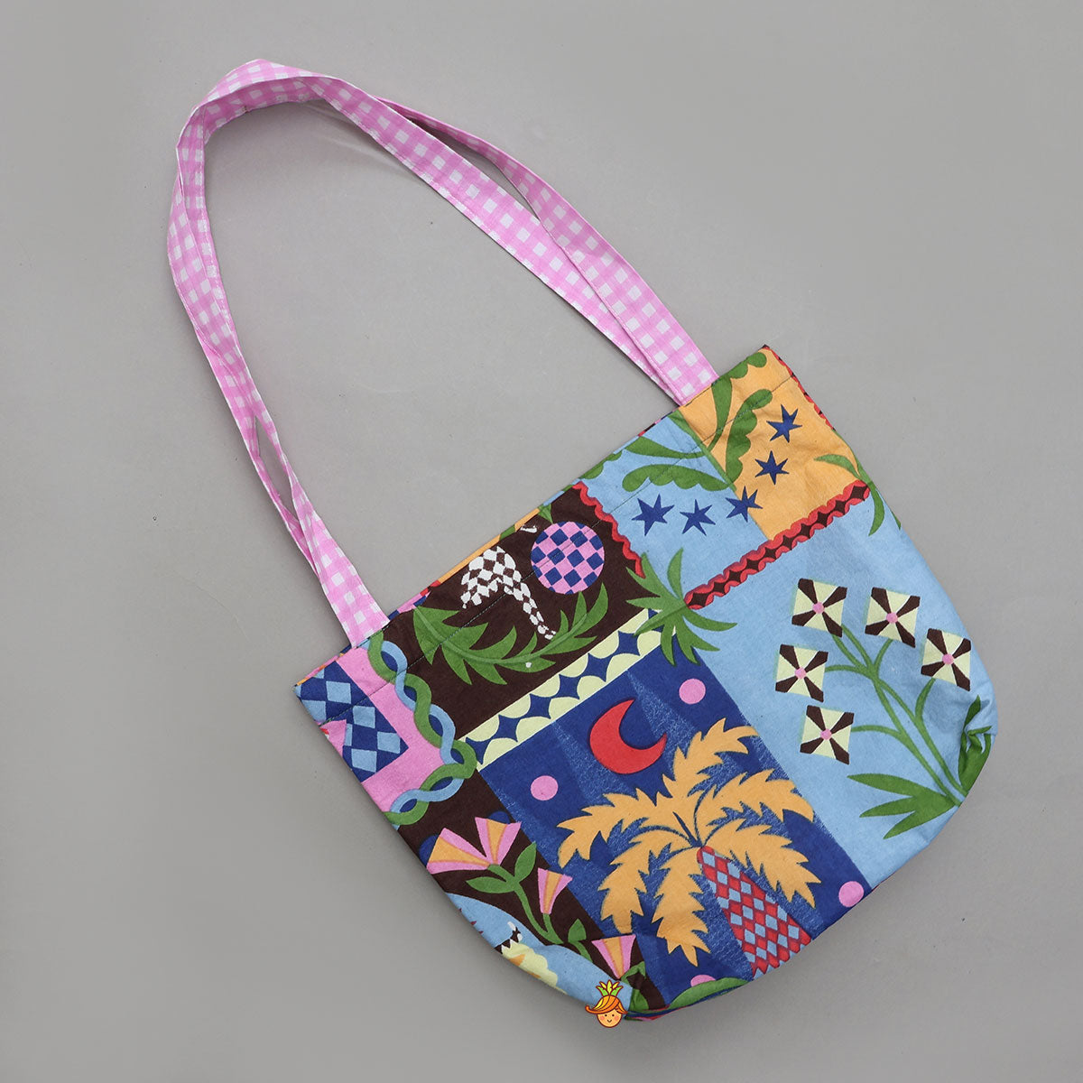 Pre Order: Whimsical Printed Sleepwear Set With Tote Bag, Eye Mask And Scrunchie