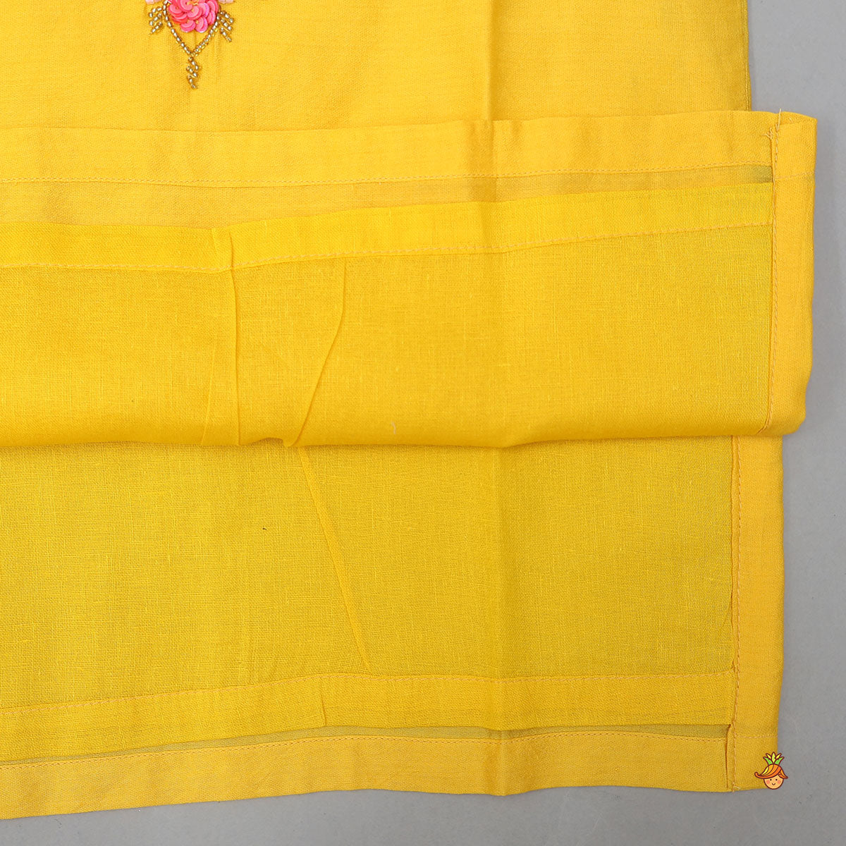 Pre Order: Sequin And Floral Hand Embroidered Kurta With Pyjama