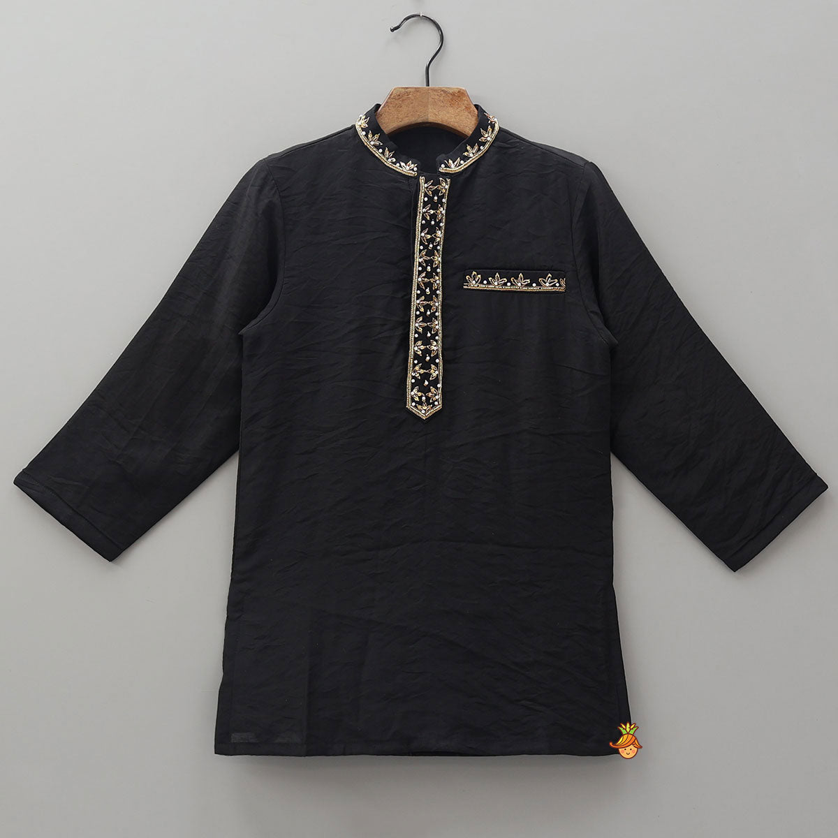 Pre Order: Royal Hand Embroidered Kurta With Pyjama