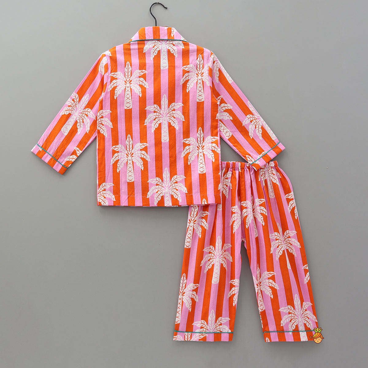 Pre Order: Trees Stripe Printed Patch Pocket Sleepwear