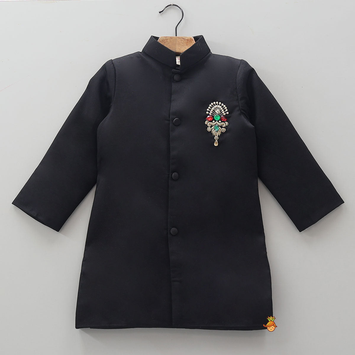 Pre Order: Elegant Front Open Sherwani And Pyjama