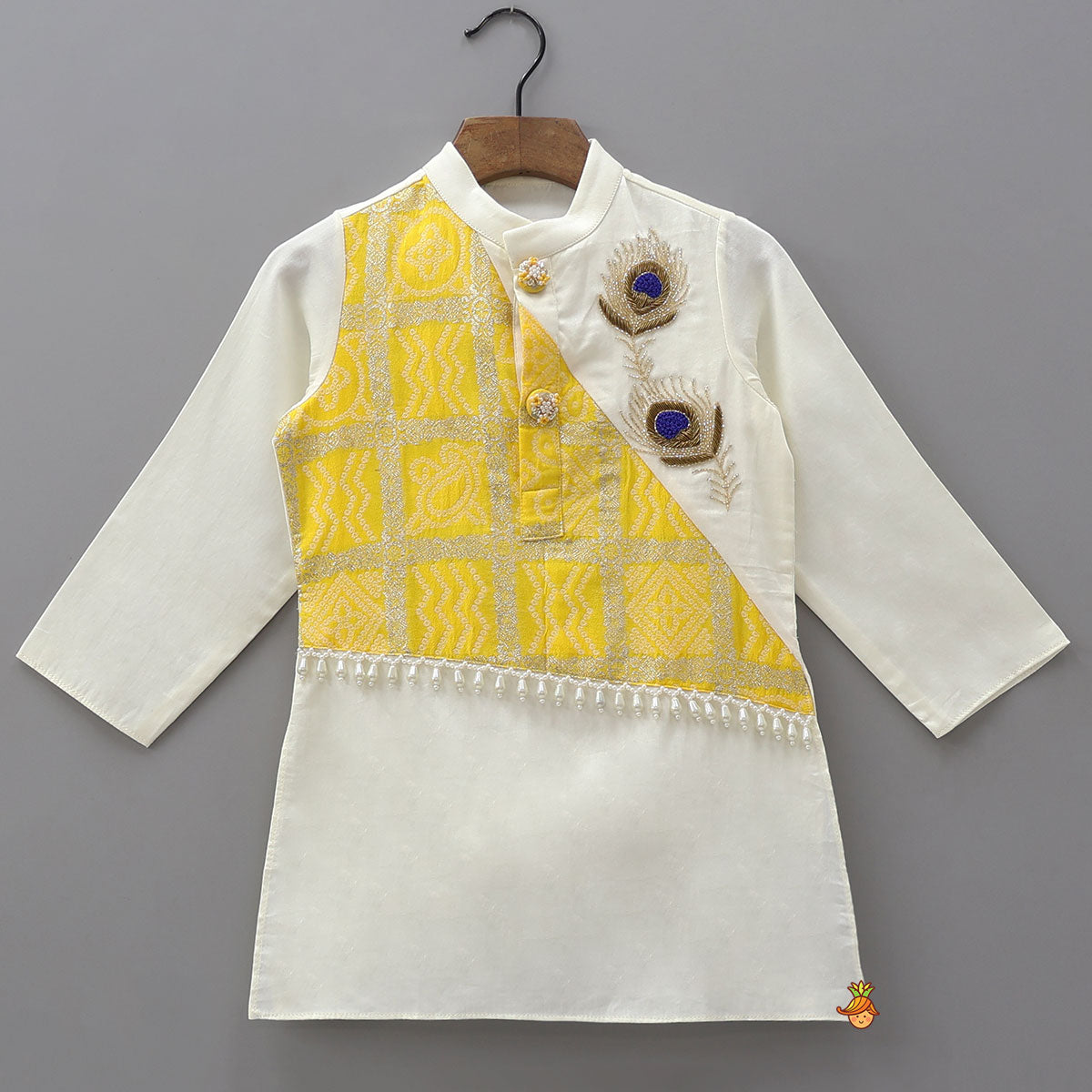 Pre Order: Patch Work Kurta And Dhoti