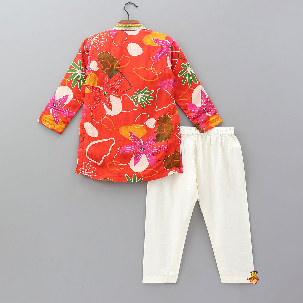 Tropical Floral Kurta With Pyjama