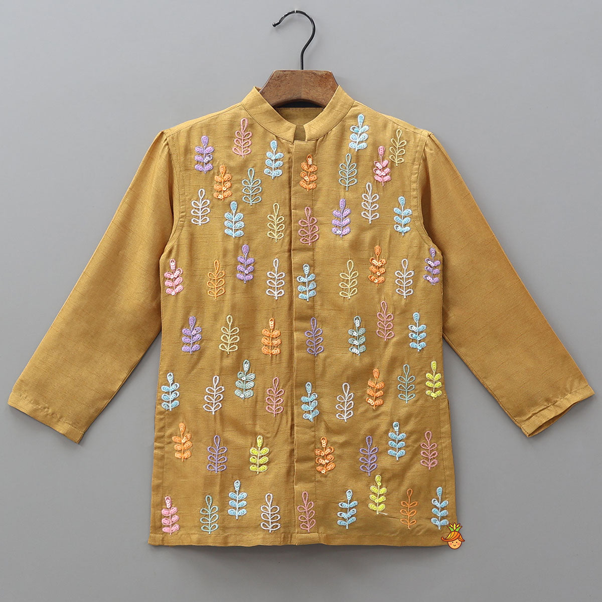 Pre Order: Multicolour Motif Kurta With Pyjama