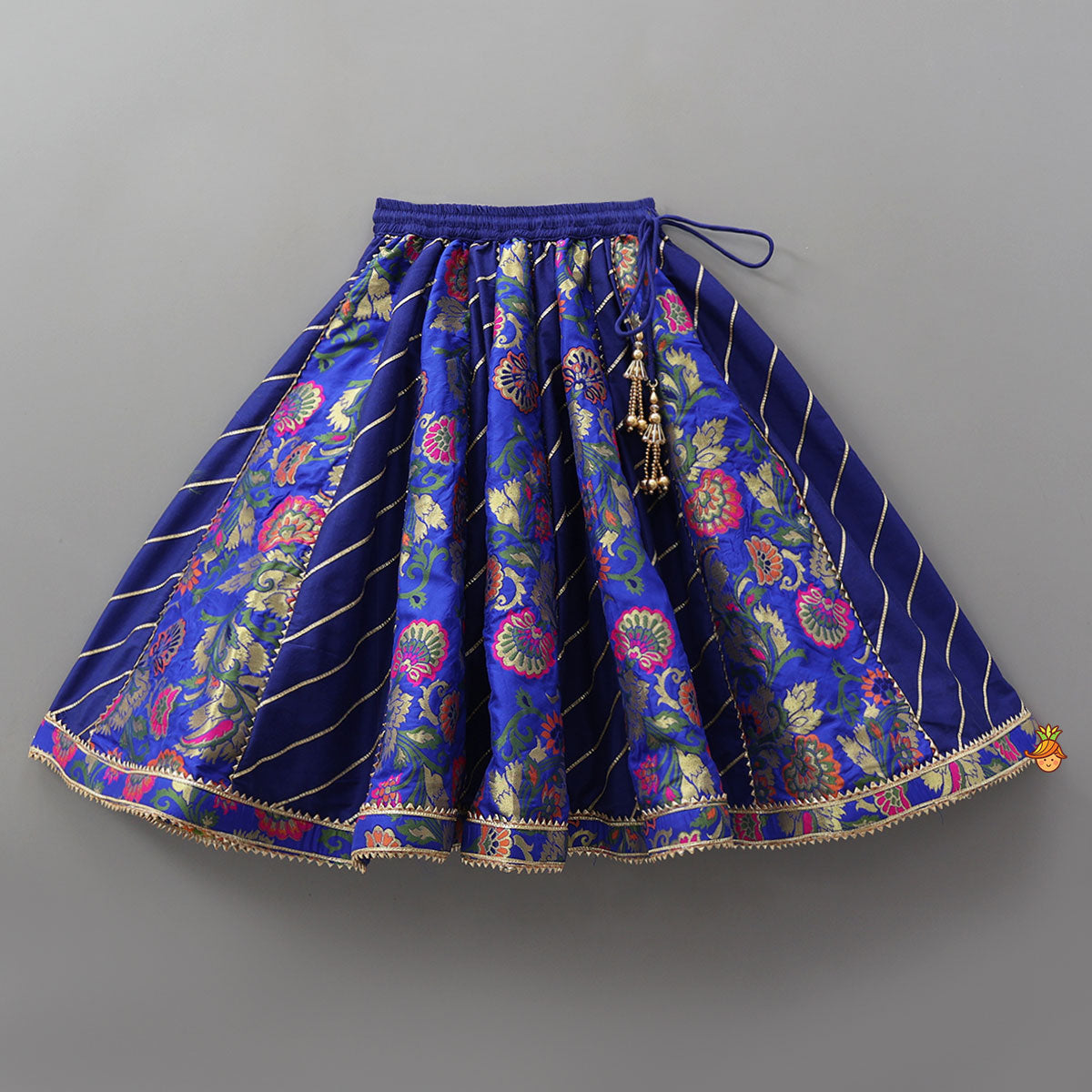 Gorgeous Brocade Crop Top And Lehenga With Matching Dupatta