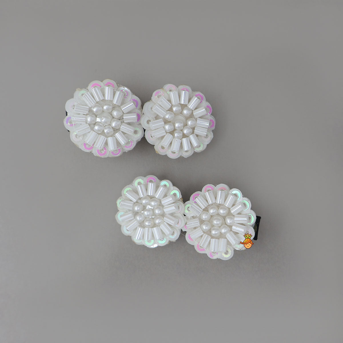 Sequined Hair Clips - Set Of 4