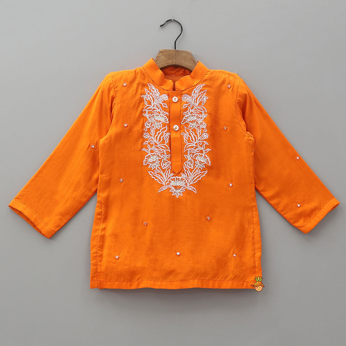 Pre Order: Faux Mirror Work Ethnic Kurta And Pyjama