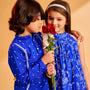 Thread Embroidered Flared Kurti And Pant twinning model image 4