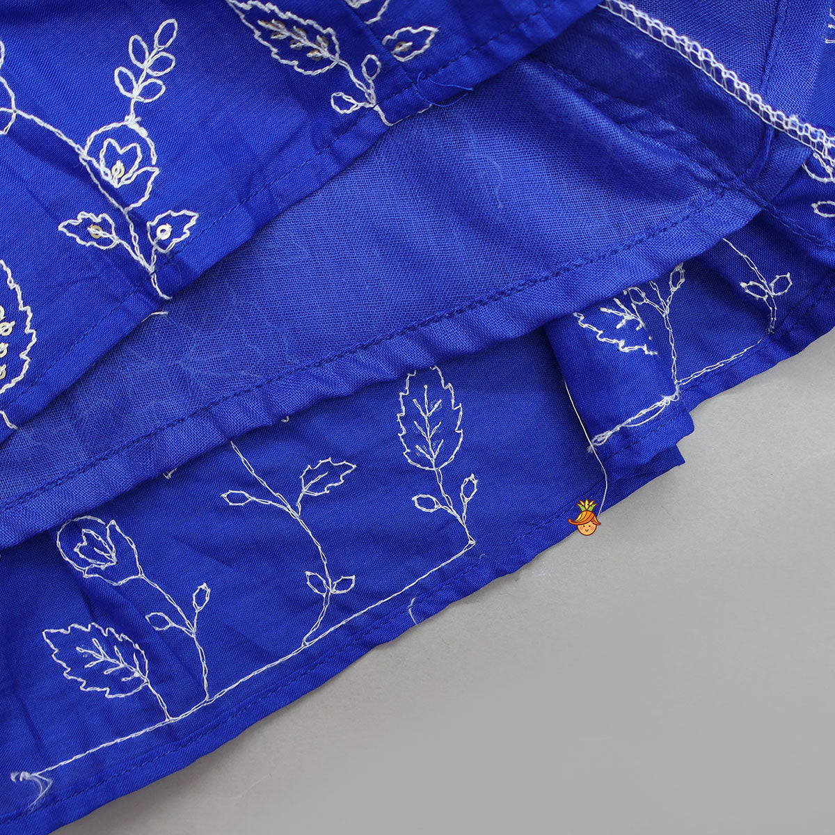 Pre Order: Thread Embroidered Flared Kurti And Pant