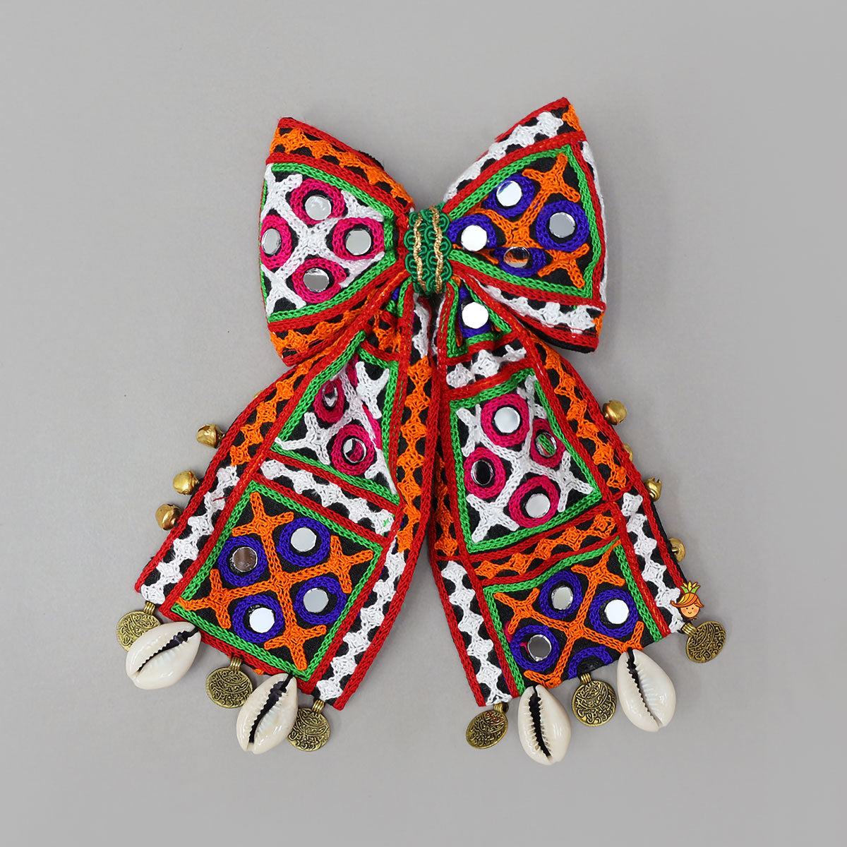 Handcrafted Embroidered Bow Hair Clip