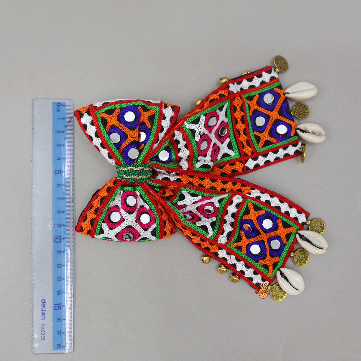 Handcrafted Embroidered Bow Hair Clip