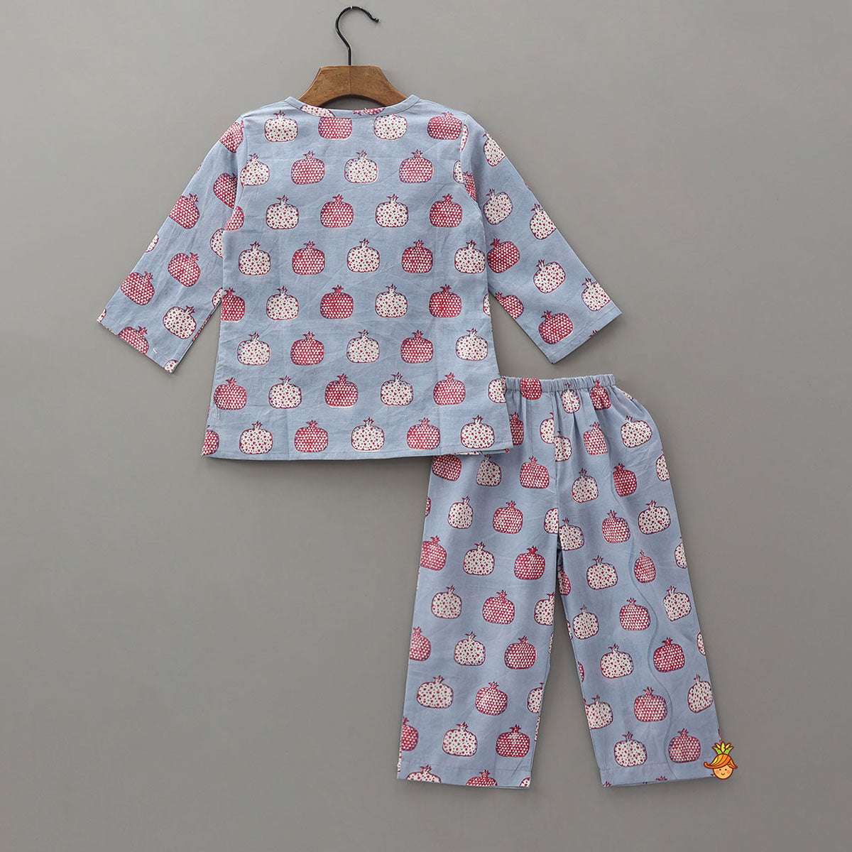 Fruit Print Kurta Pyjama Sleepwear
