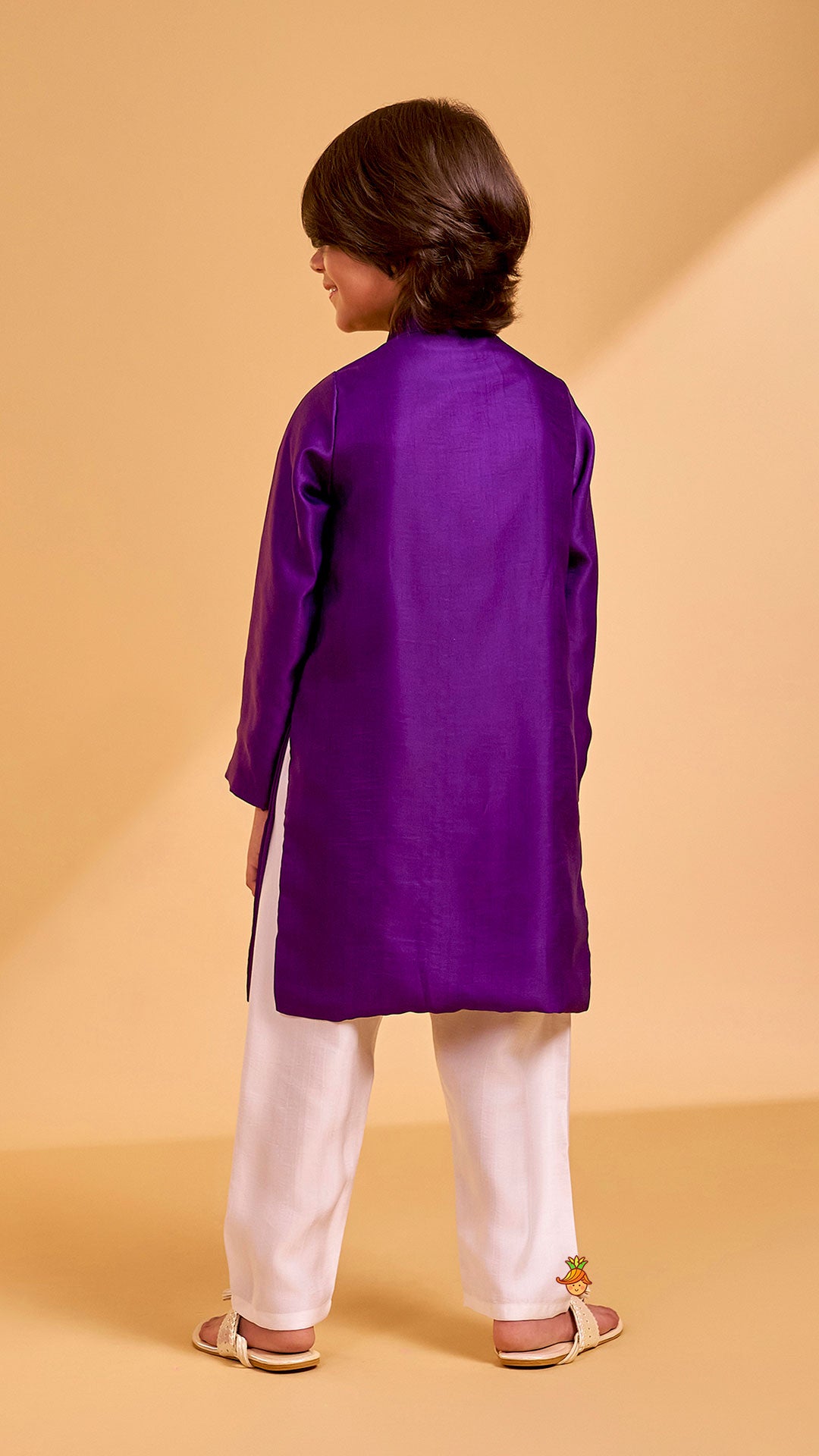 Vibrant Mirror Work Kurta With Pyjama