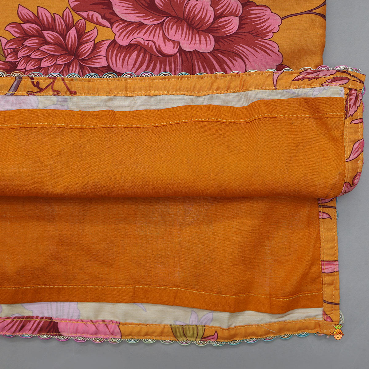 Floral Printed Kurti And Sharara With Contrasting Dupatta