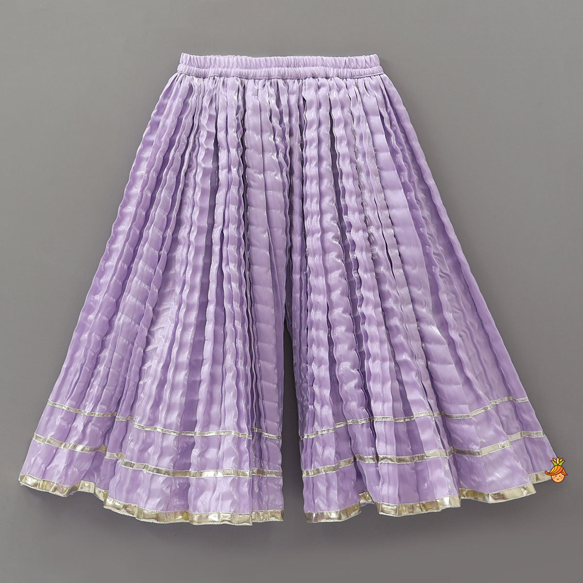 Pre Order: Sheen Elegant Kurti And Crushed Fabric Palazzo With Hair Tie