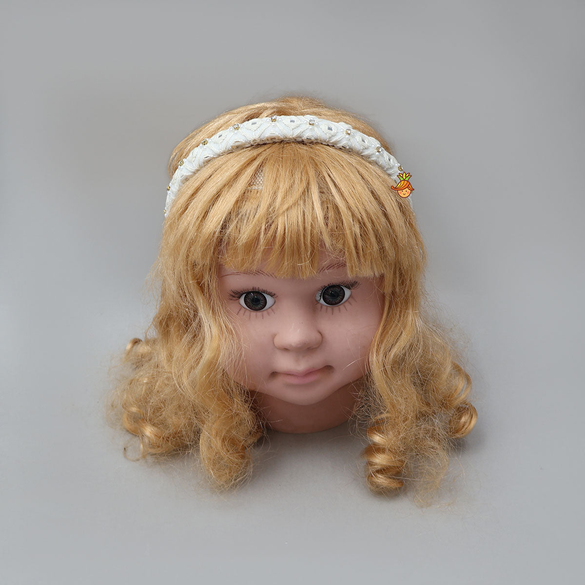 Faux Mirror Work Georgette Hair Band