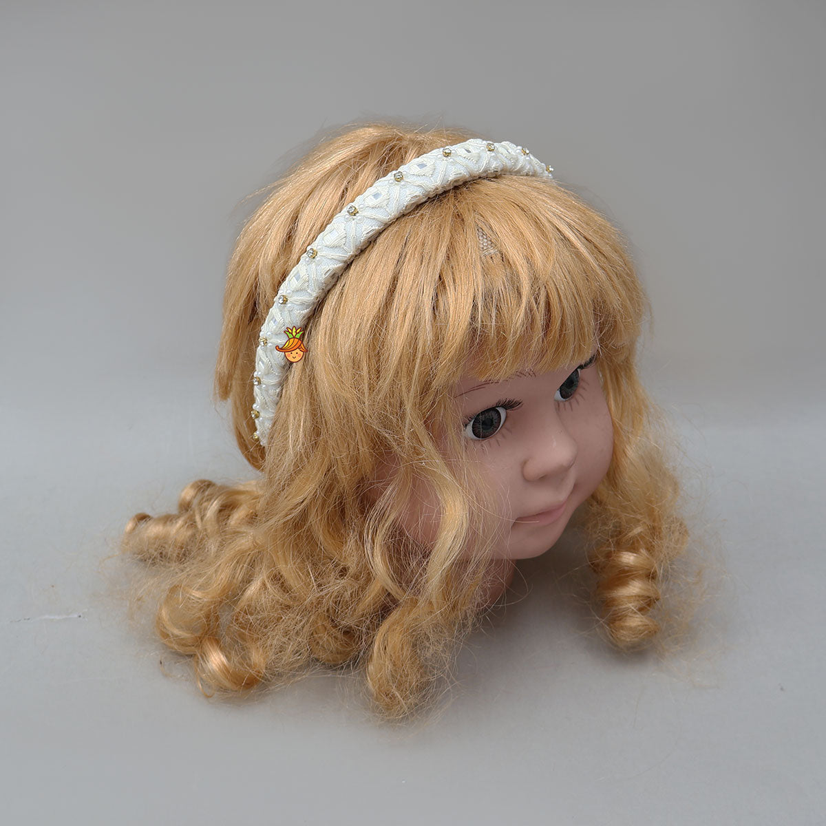 Faux Mirror Work Georgette Hair Band