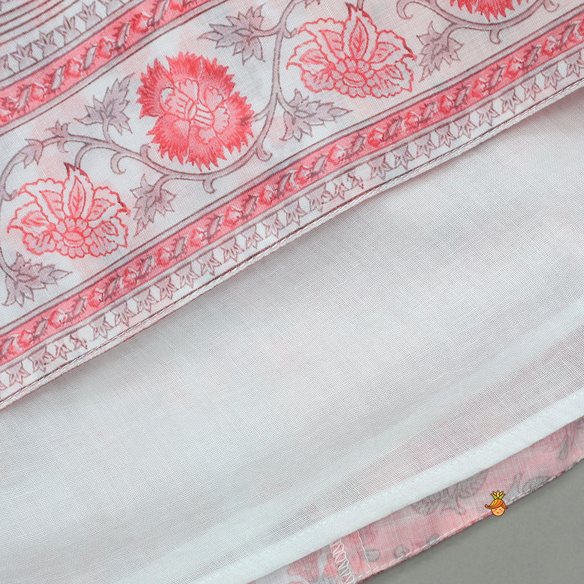 Pre Order: Tie Up Straps Floral Printed Top And Lehenga