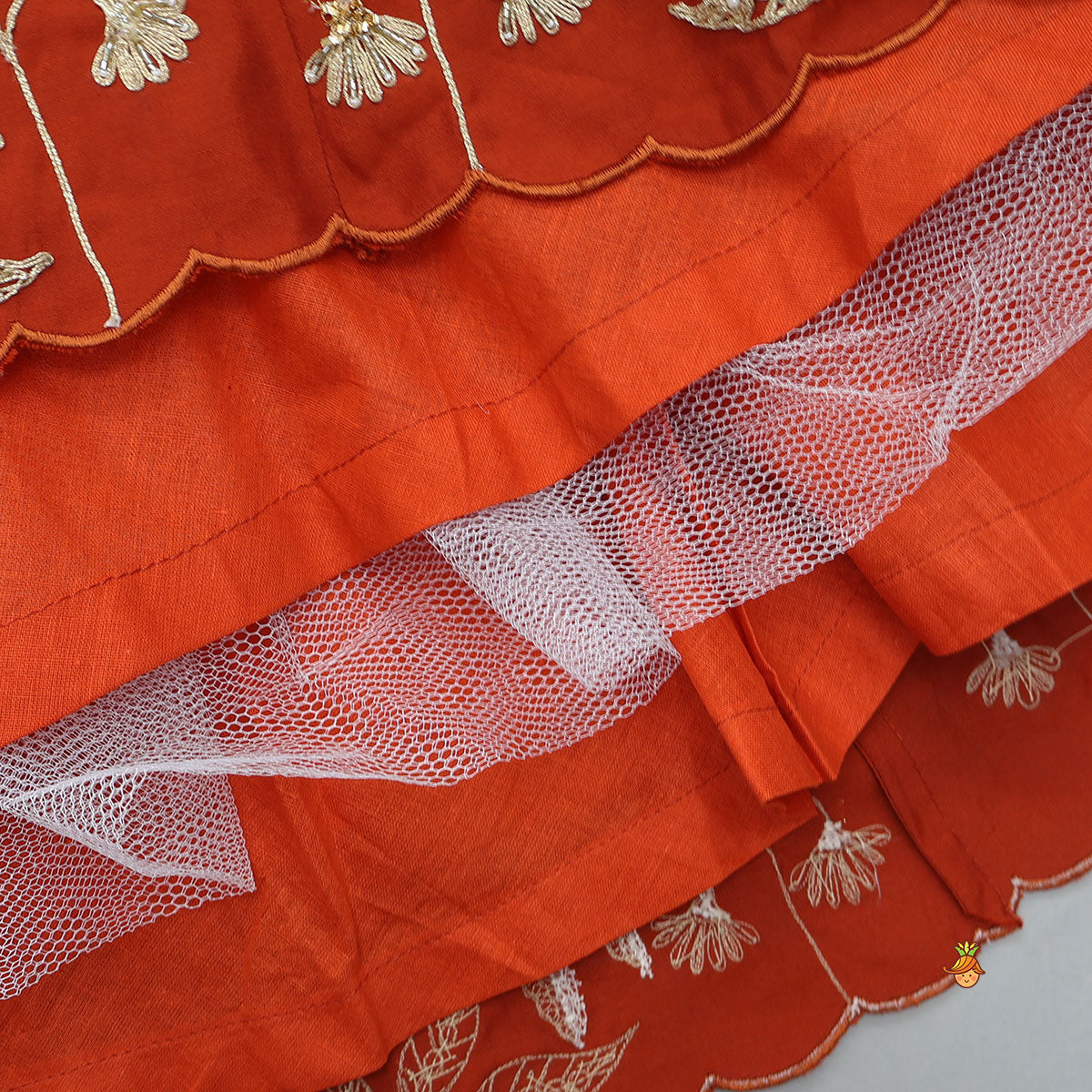 Pre Order: Exquisite Pleated Top With Lehenga And Dupatta