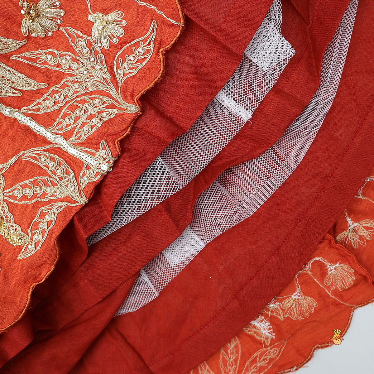Pre Order: Exquisite Pleated Top With Lehenga And Dupatta