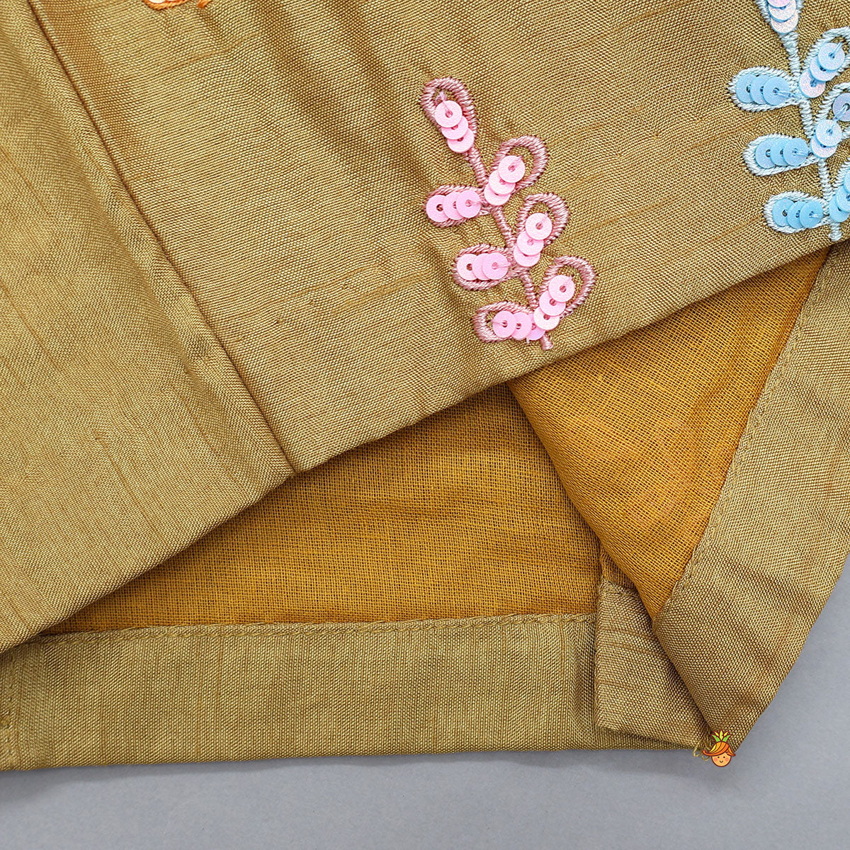 Pre Order: Colourful Sequins Embroidered Top And Lehenga