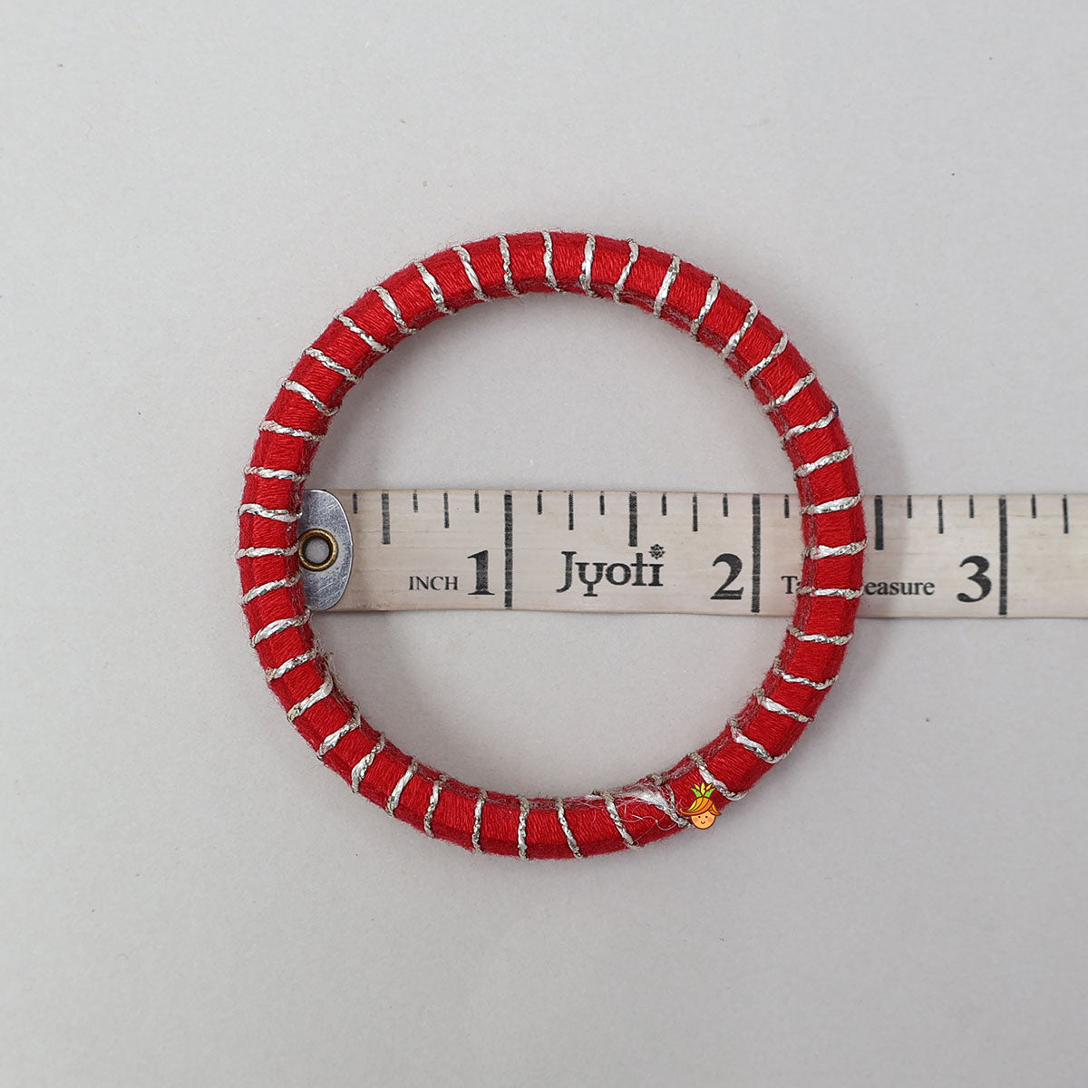 Handmade Colourful Thread Bangles With Sequin Detailing