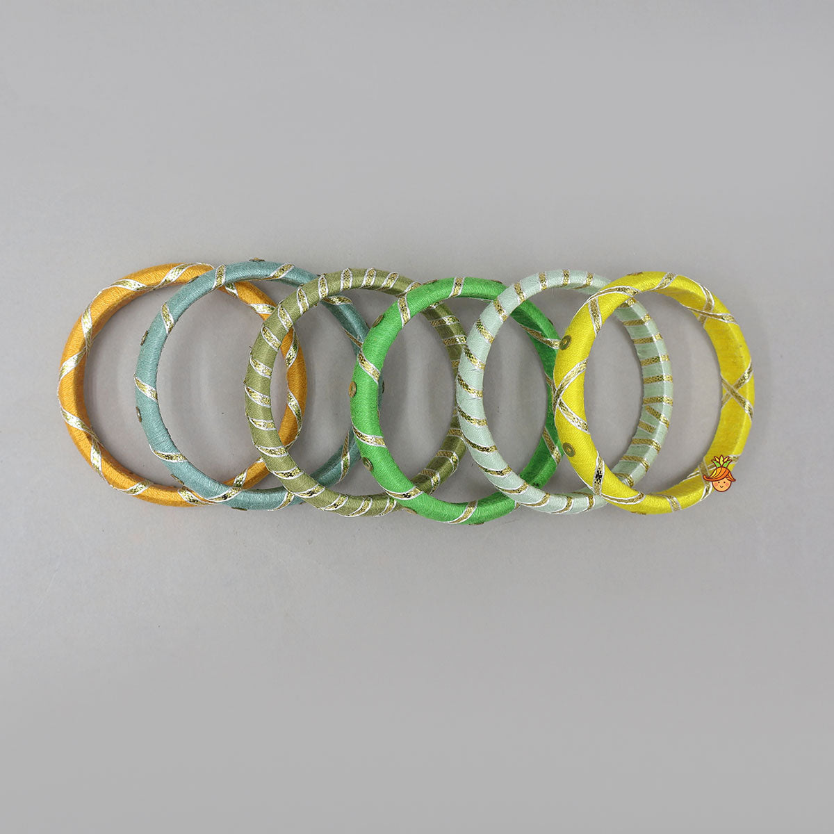 Handmade Embellished Thread Bangles