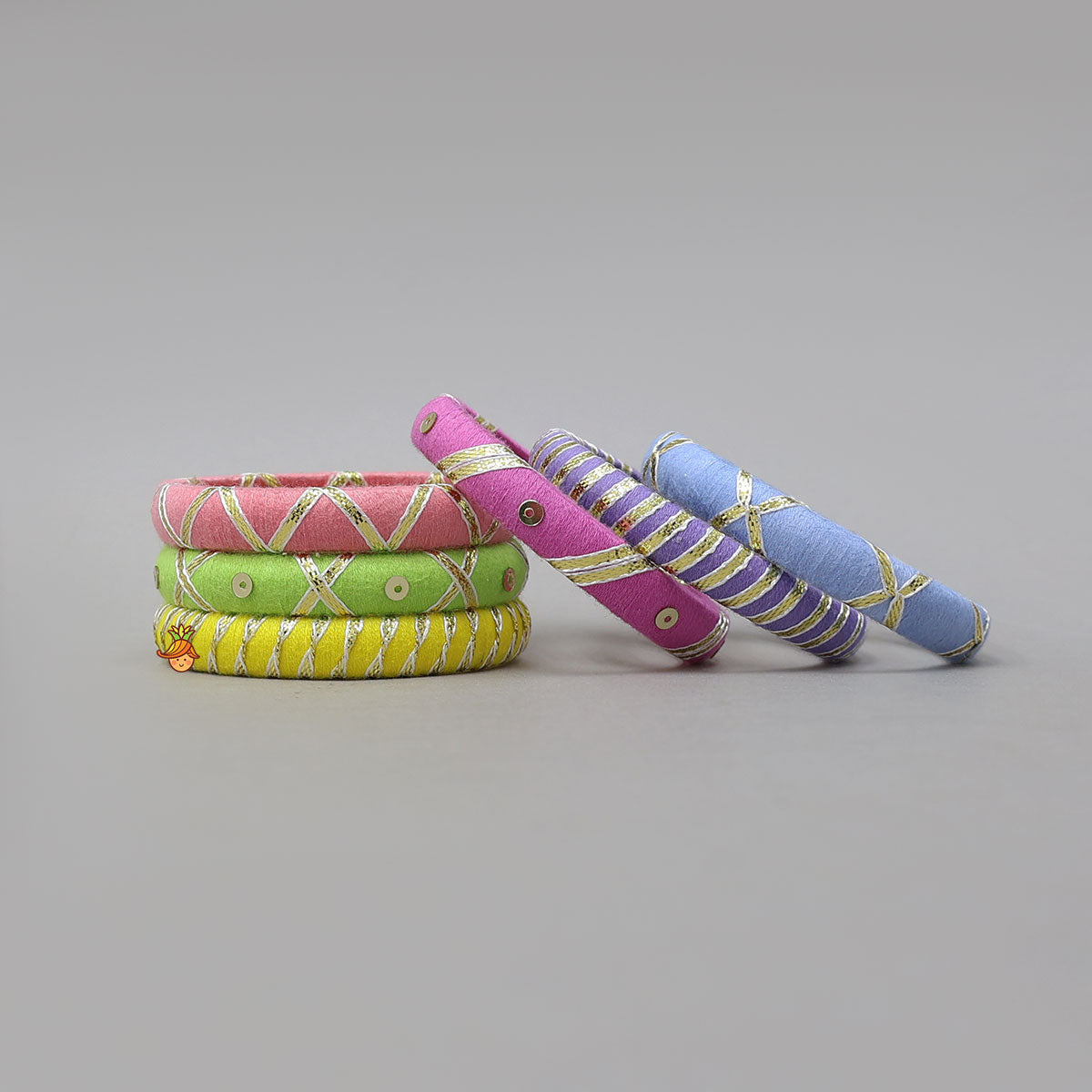 Handmade Multicolour Thread Bangles