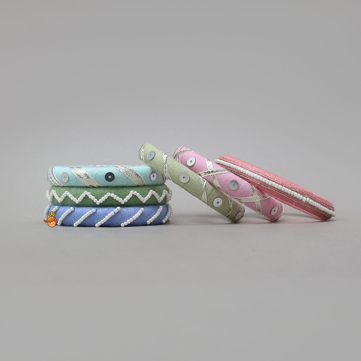 Handmade Bead Work Thread Bangles