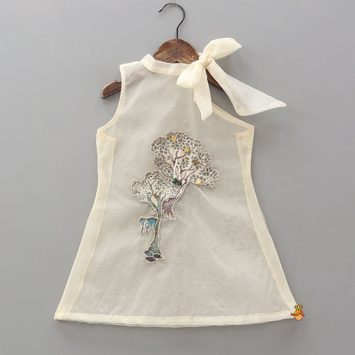 Pre Order: Tree Patchwork Cape With Forest Inspired Palazzo And Top