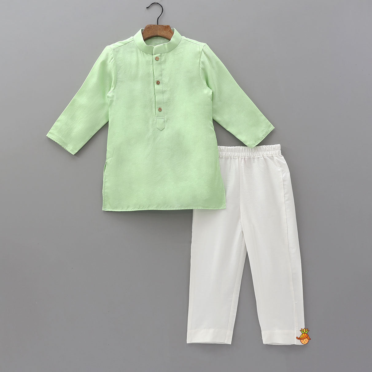 Pre Order: Ethnic Silk Kurta With Floral Embroidered Jacket And Pyjama