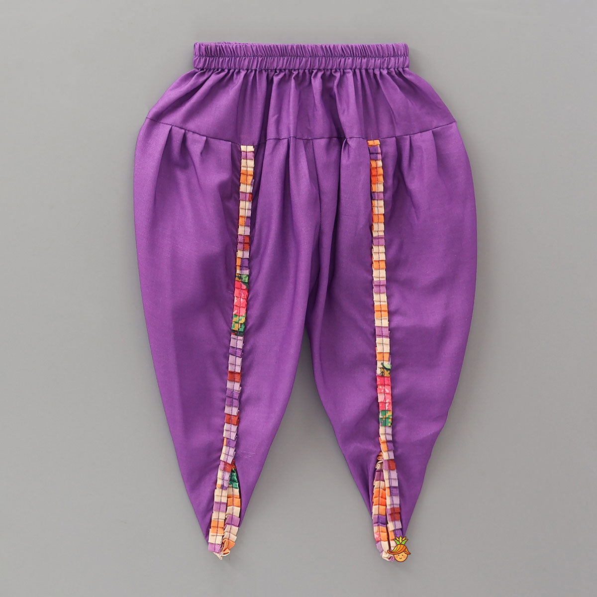 Checkered Printed Top With Dhoti Style Pant