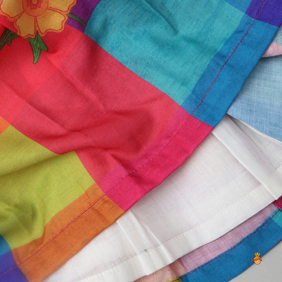 Floral Printed Peplum Kurti With Dhoti