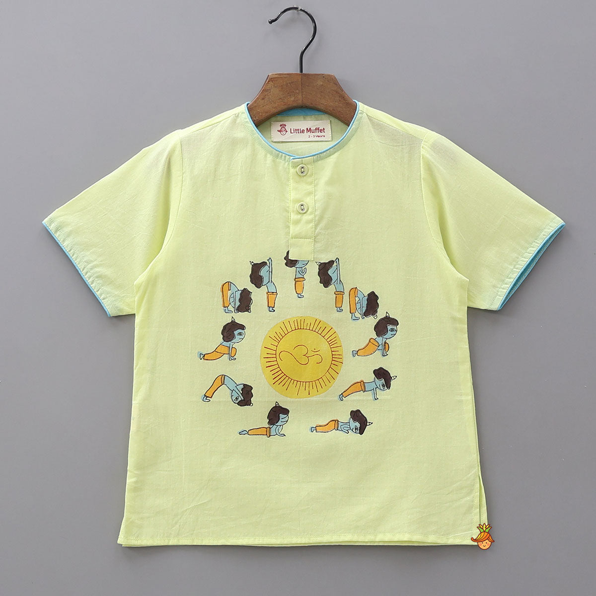 Yoga Printed Kurta And Pyjama