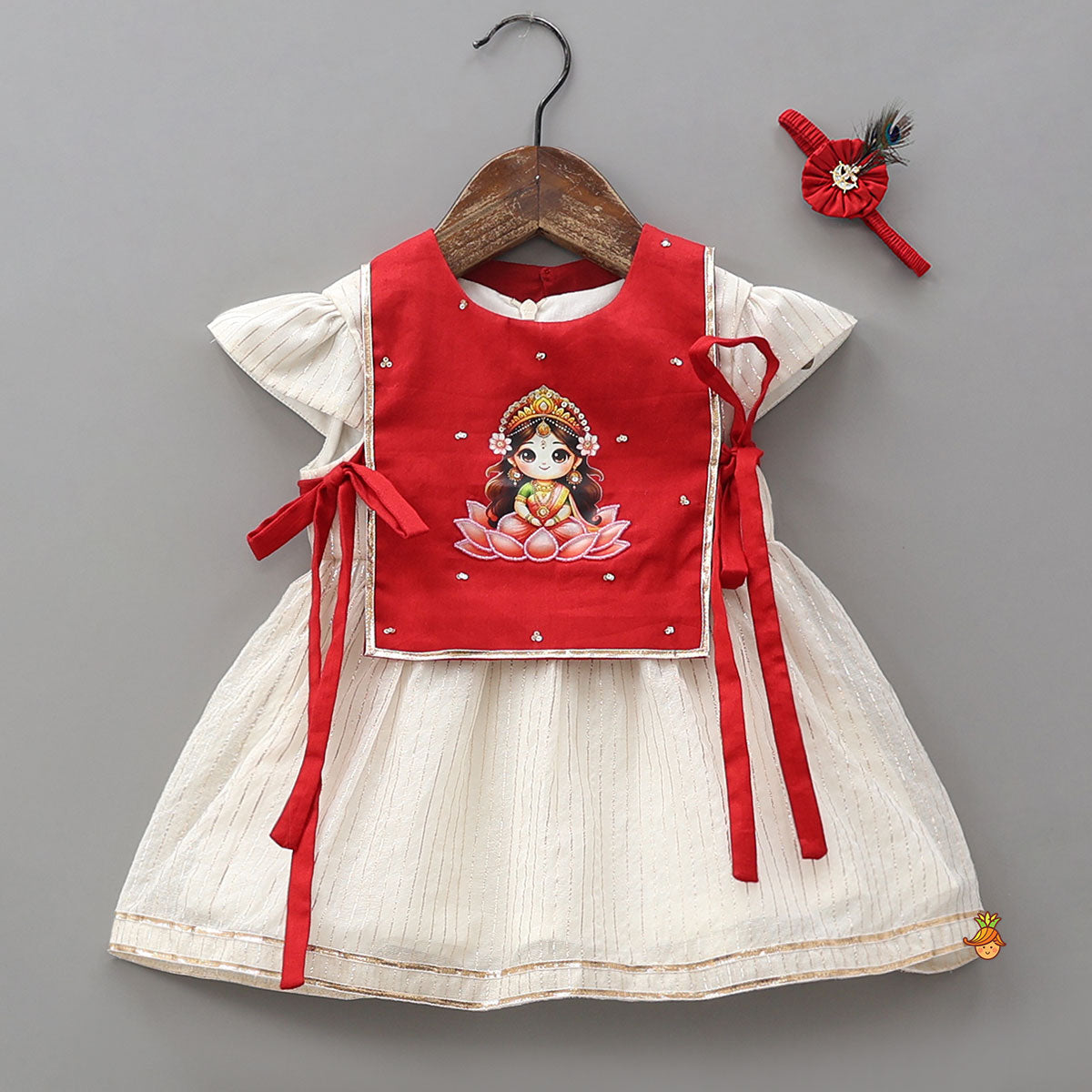 Pre Order: Traditional Overlay Kurti With Headband