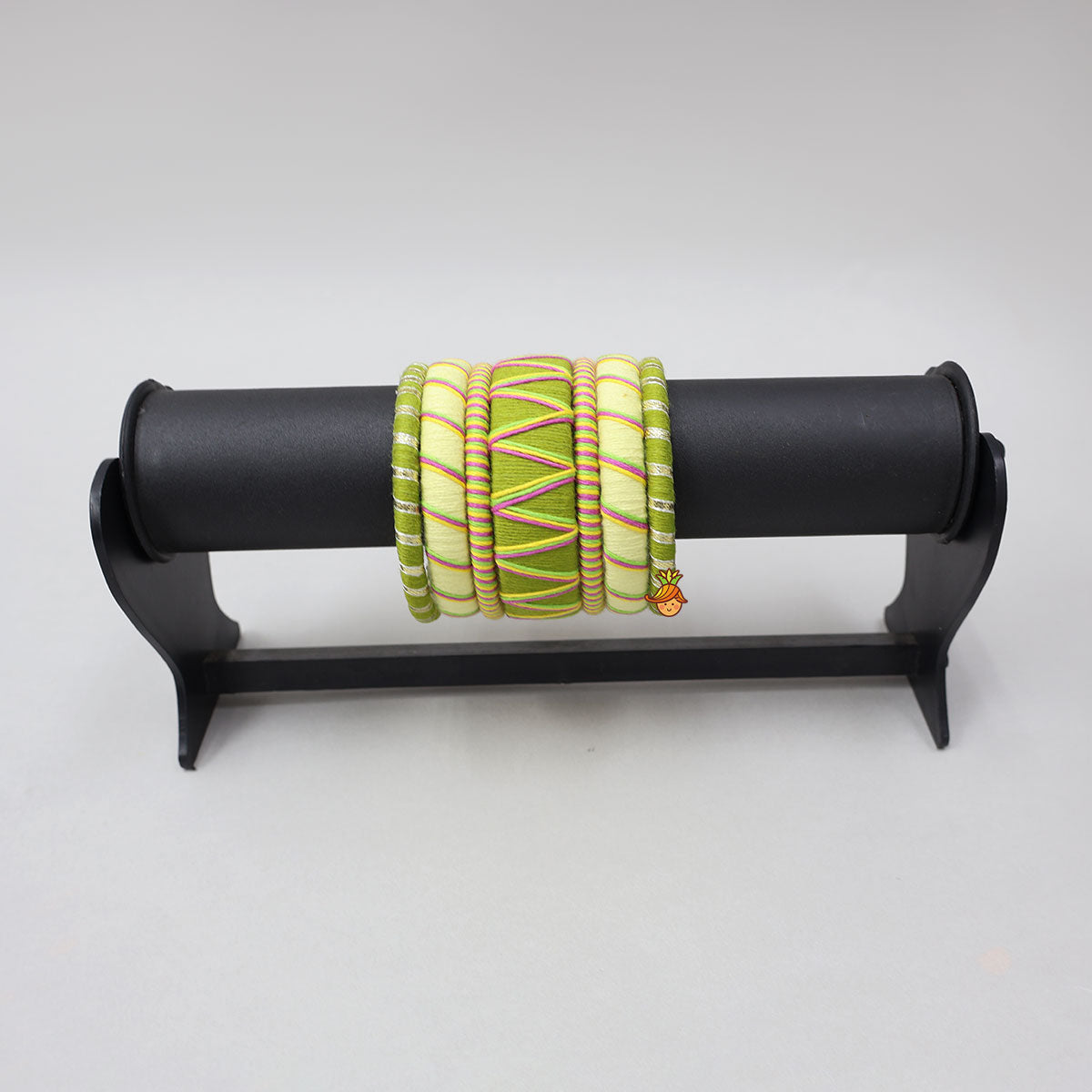 Thread Wrapped Bangles - Set Of 7