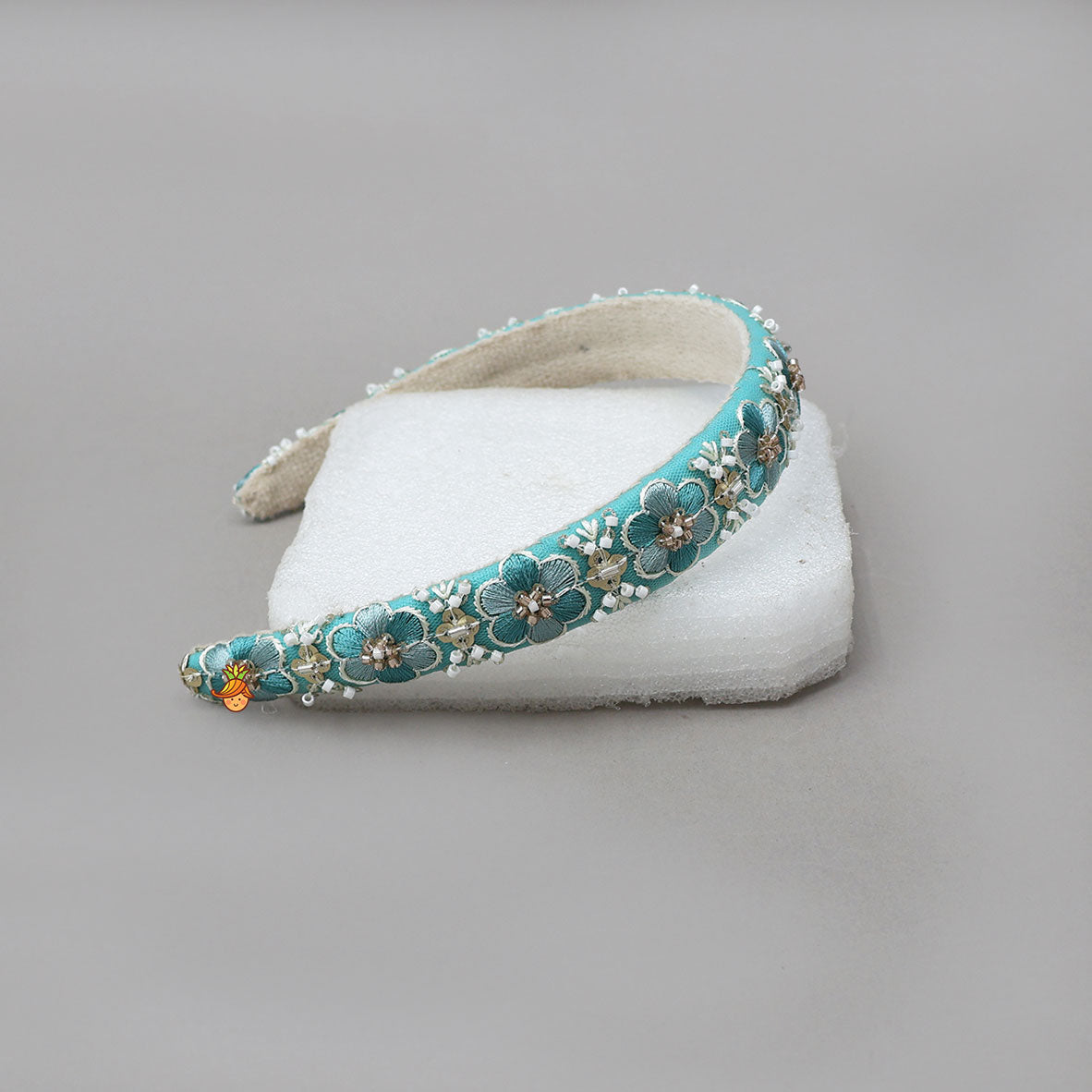 Floral Embroidered Sequin Hair Band