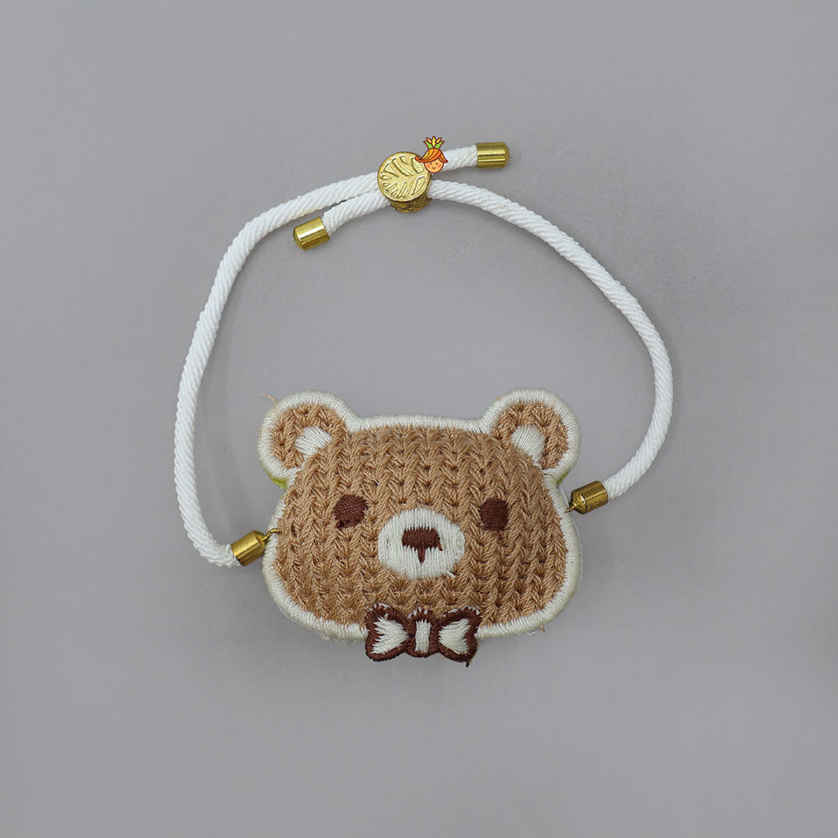 Adjustable String Crocheted Charm Rakhi