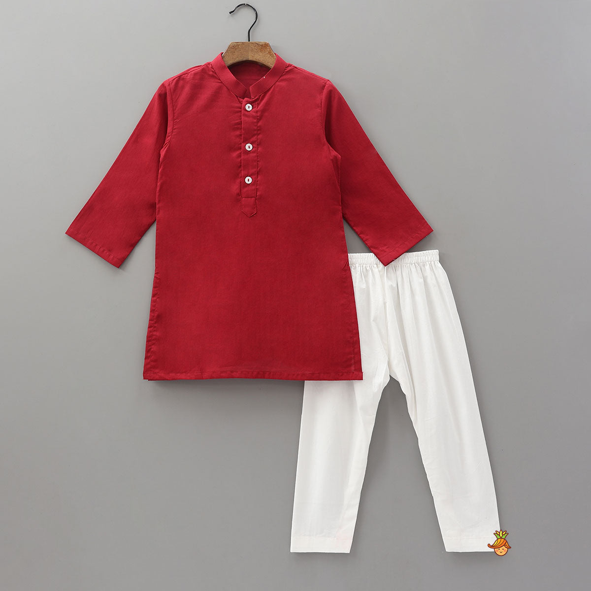 Pre Order: Asymmetric Heart Motif Printed Overlay Kurta With Jacket and Pyjama