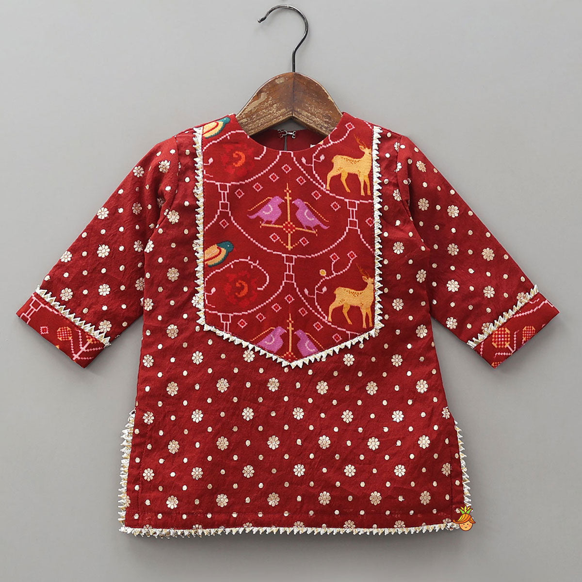 Folk Art Inspired Printed Kurta and Sharara