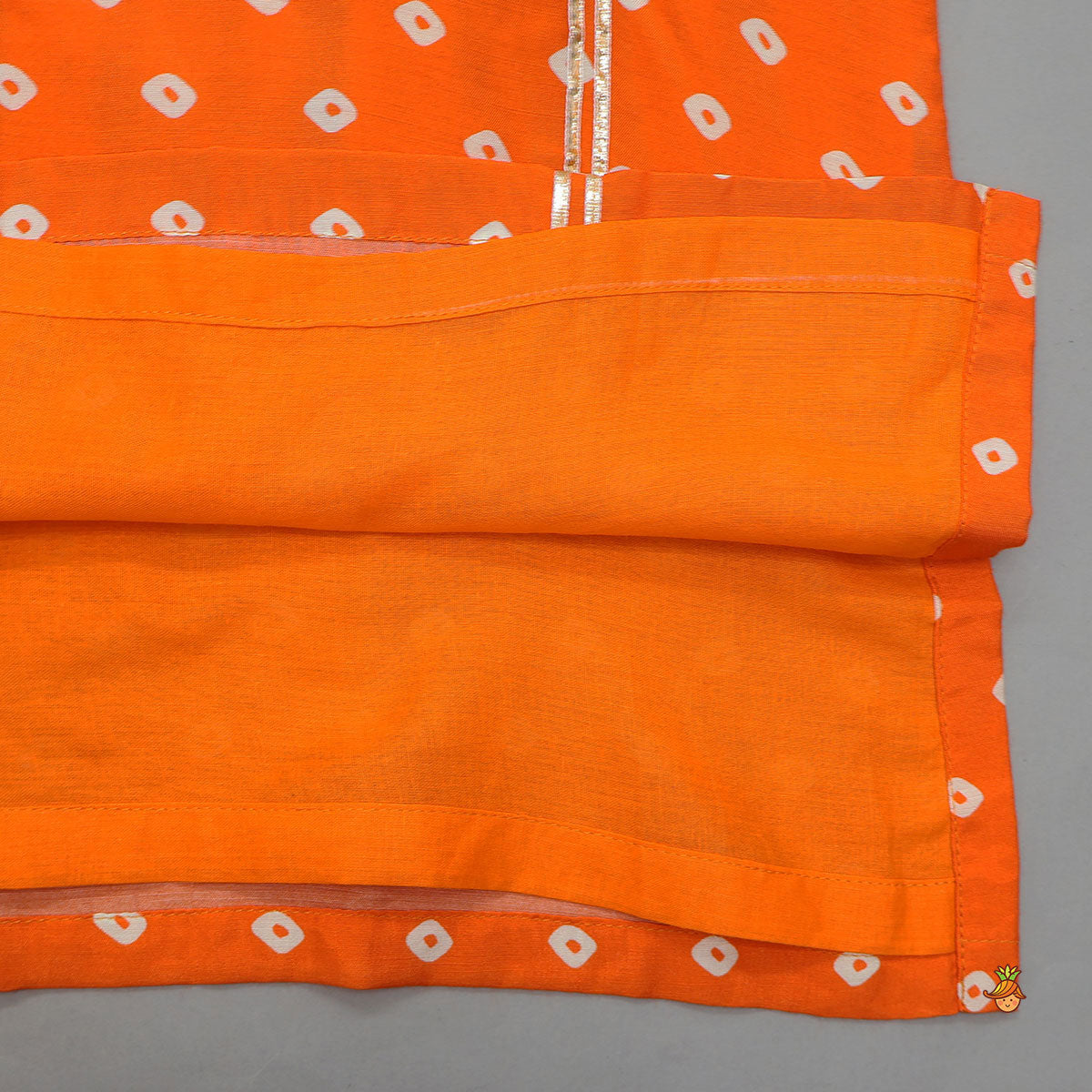 Pre Order: Bright Bandhani Printed Kurta And Churidar