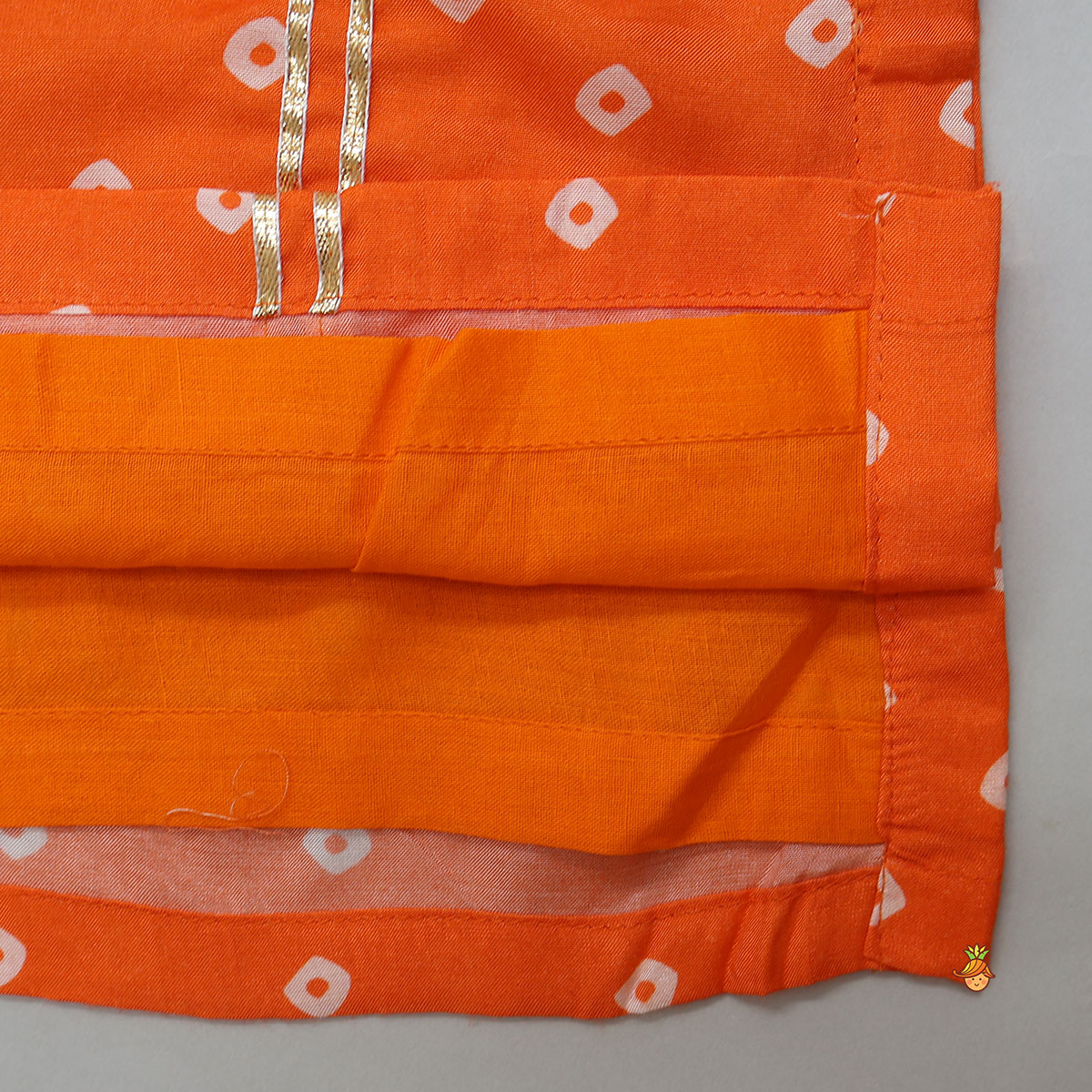 Pre Order: Bright Bandhani Printed Kurta And Churidar