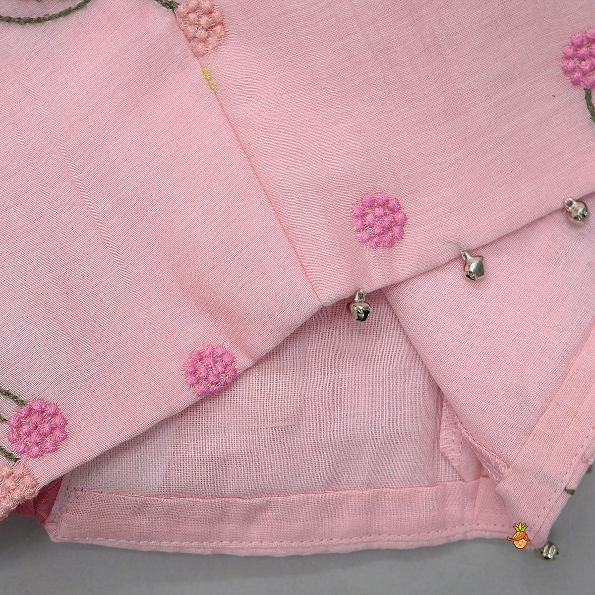 Pre Order: Thread Embroidered Crop Top And Lehenga